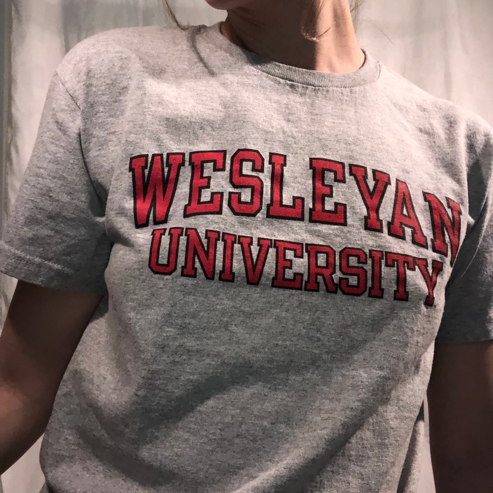 wesleyan university t shirt